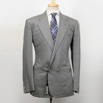 Versace // Wool Db Tuxedo Suit // Gray (Euro: 48)