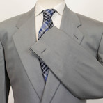 Versace // Wool Db Tuxedo Suit // Gray (Euro: 48)