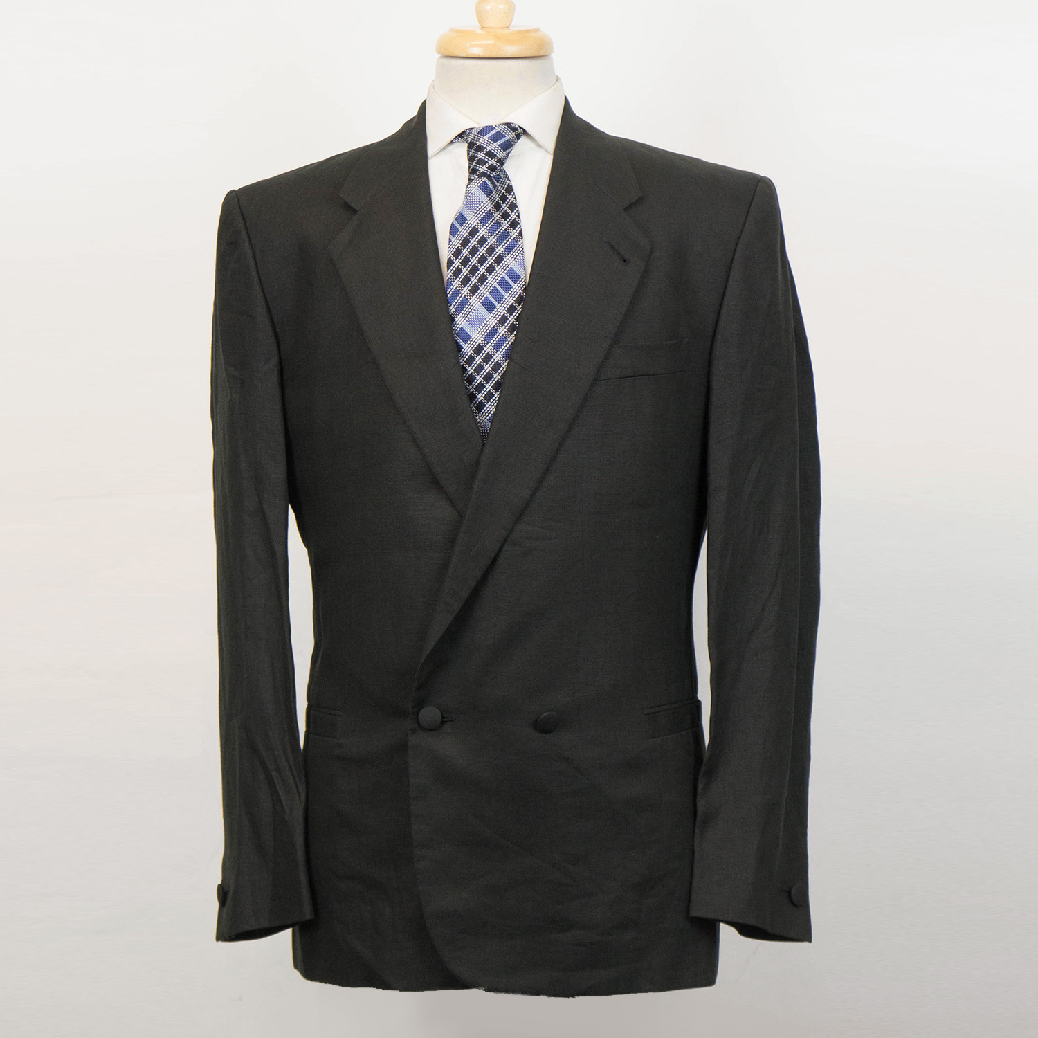 Versace // Wool Db Tuxedo Suit // Black (Euro: 48) - Luxury Fashion ...