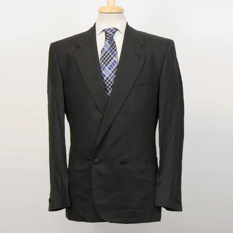 Versace // Wool Db Tuxedo Suit // Black (Euro: 48)