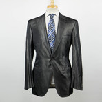 Brioni // Pallavicin Silk Blend Peak Lapels Tuxedo Suit // Gray (Euro: 52)