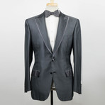Brioni // Pallavicin Silk Tuxedo Sport Coat // Taupe + Gray (Euro: 50)