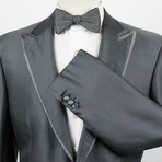 Brioni // Pallavicin Silk Tuxedo Sport Coat // Taupe + Gray (Euro: 50)