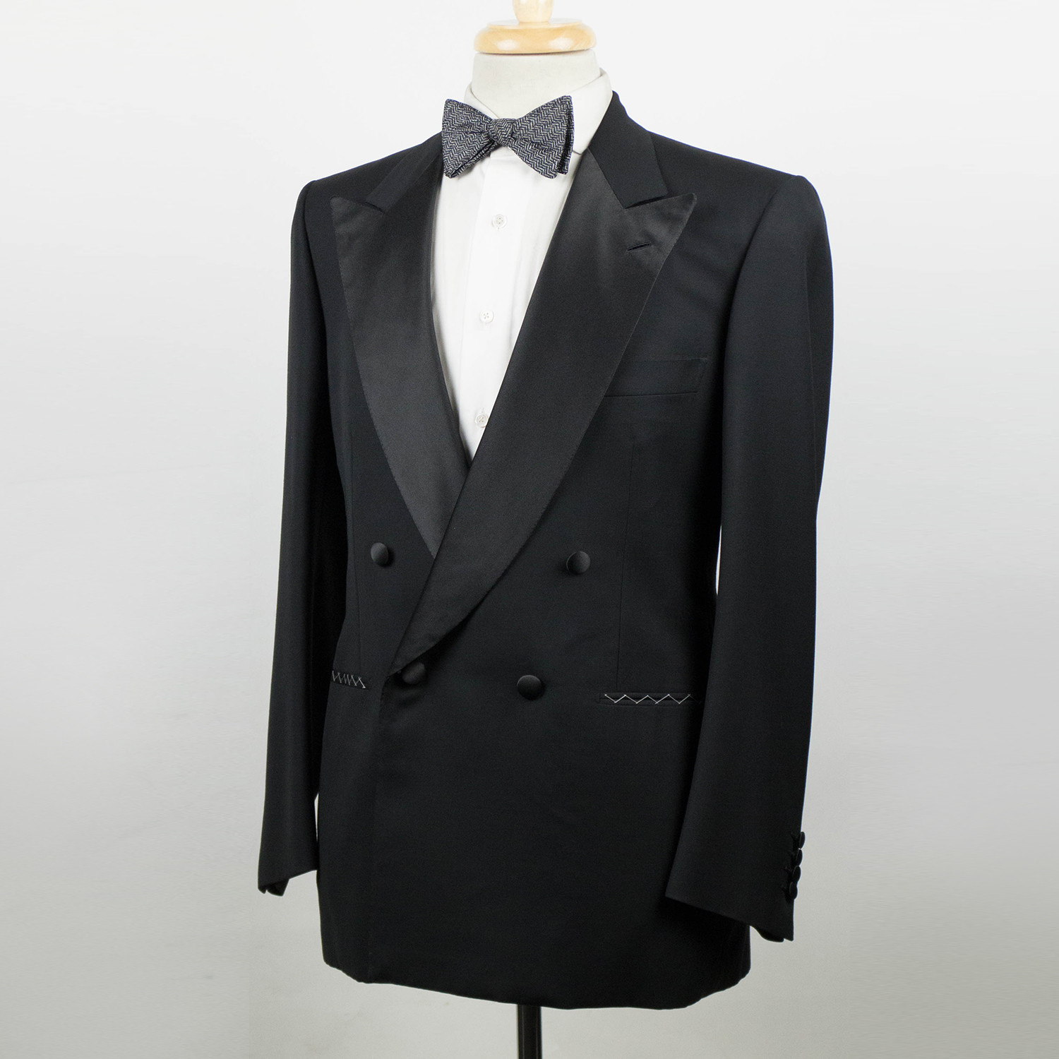 Brioni // Wool Double Breasted Tuxedo Suit // Black (Euro: 48 ...