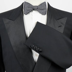 Brioni // Wool Double Breasted Tuxedo Suit // Black (Euro: 52S)