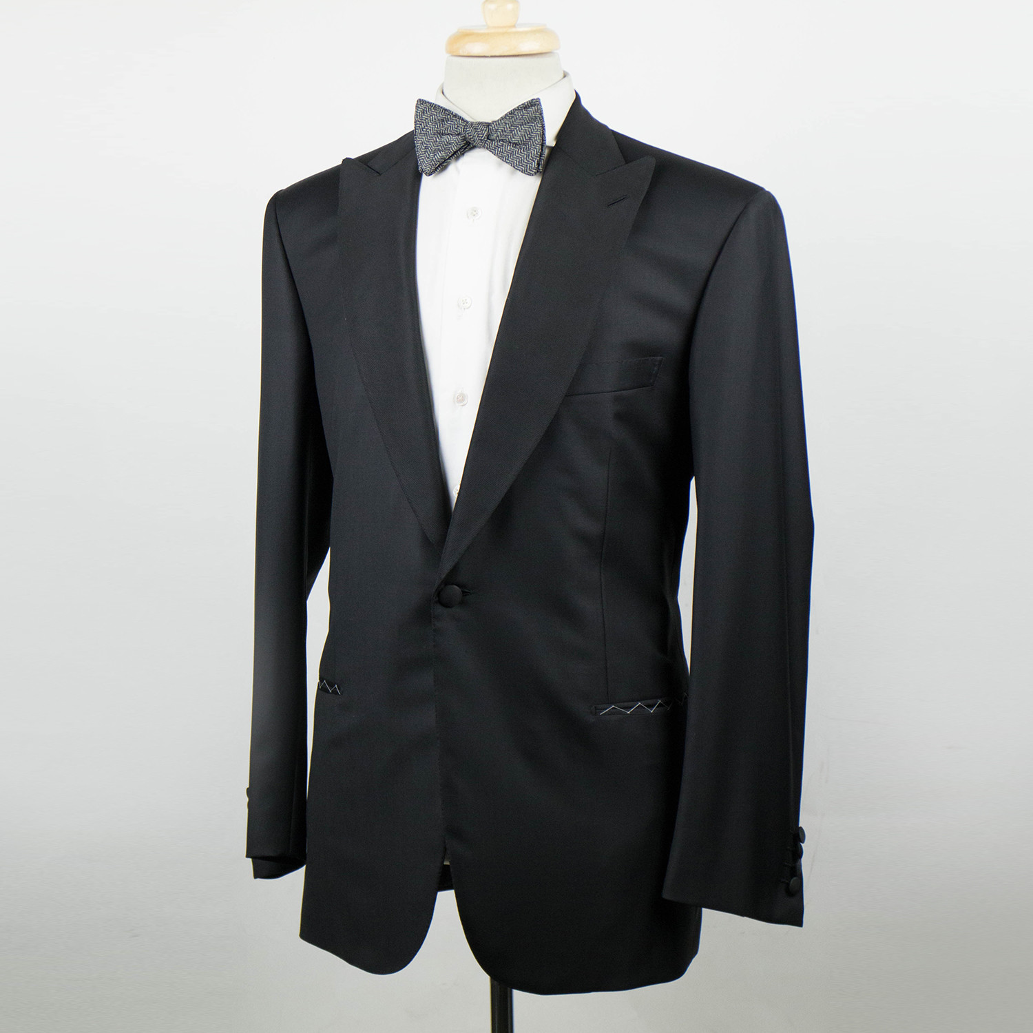 Brioni // Flaiano Wool Peak Lapels Tuxedo Suit // Black (Euro: 48 ...