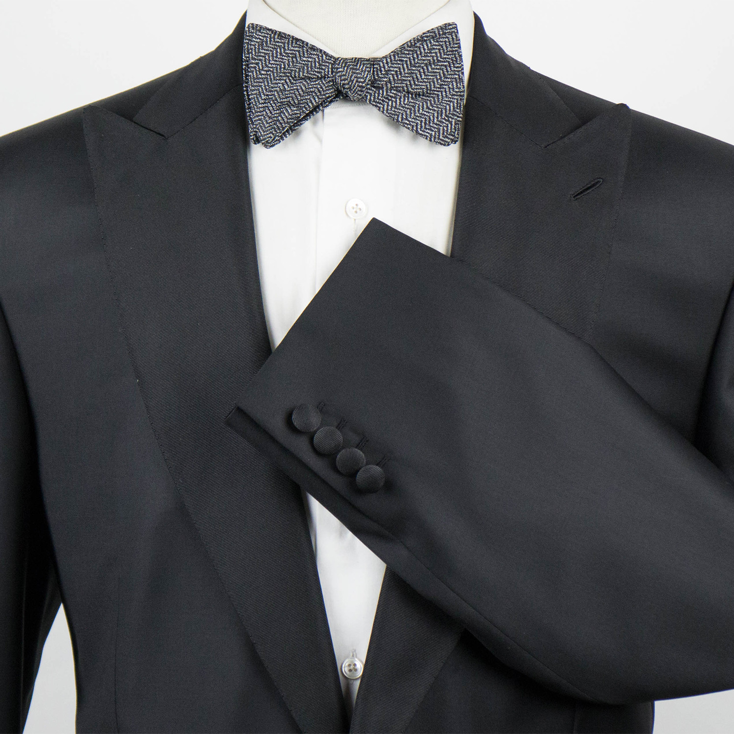 Brioni // Flaiano Wool Peak Lapels Tuxedo Suit // Black (Euro: 48 ...