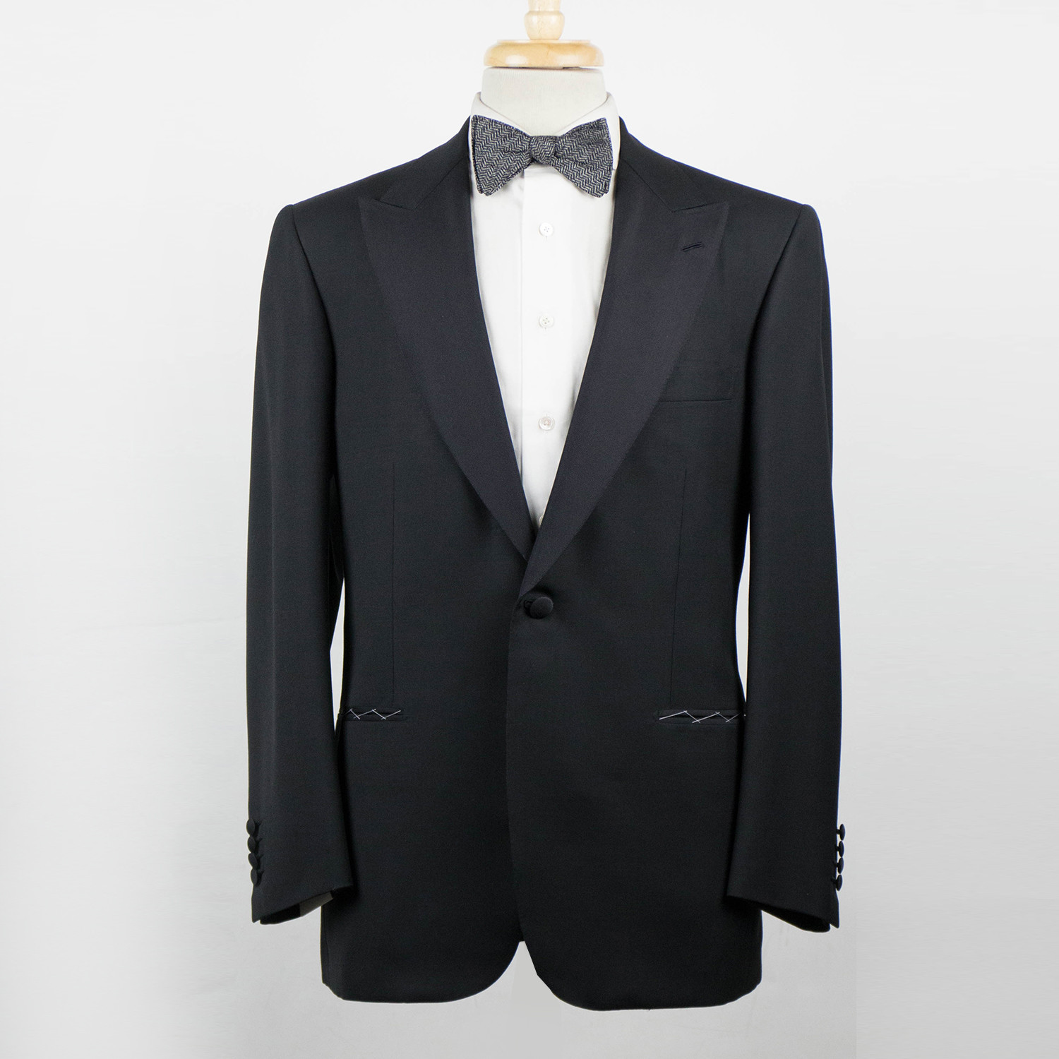 Brioni // Quirinale Wool Peak Lapels Tuxedo Suit // Black (Euro: 60L ...