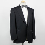 Brioni // Quirinale Wool Peak Lapels Tuxedo Suit // Black (Euro: 48)