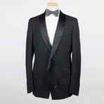 Yves Saint Laurent Paris // Wool Tuxedo Sport Coat Blazer // Black (Euro: 52)