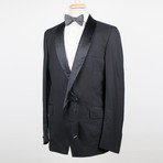 Yves Saint Laurent Paris // Wool Tuxedo Sport Coat Blazer // Black (Euro: 48)