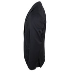 D'Avenza // Wool Satin Trim Tuxedo Dinner Jacket V2 // Black (Euro: 48)