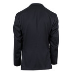 D'Avenza // Wool Satin Trim Tuxedo Dinner Jacket V2 // Black (Euro: 50)
