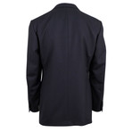 D'Avenza // Wool Satin Trim Tuxedo Dinner Jacket V1 // Black (Euro: 48)