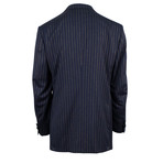 D'Avenza // Wool Peak Lapels Tuxedo Dinner Jacket // Blue (Euro: 48)