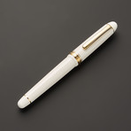 Century 2 Pen // Chenonceau White + Gold Trim (Extra Fine)
