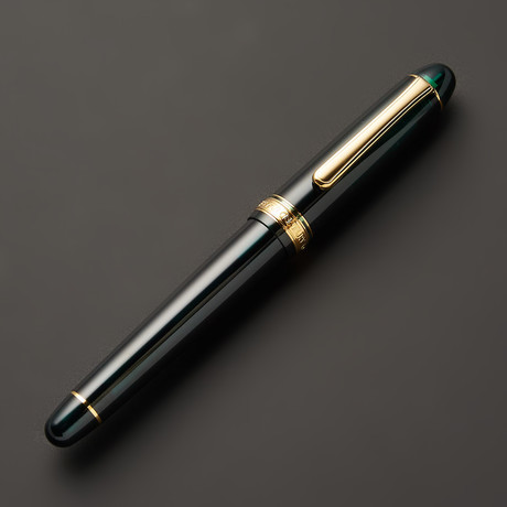 Century 41 Pen // Laurel Green + Gold Trim (Extra Fine)
