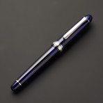 51 Chartres Blue Pen + Rhodium Trim (Extra Fine)