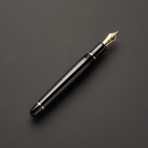 Century 1 Pen // Black + Gold Trim (Extra Fine)
