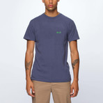 Riot Embroidered Tee // Pigment Navy (XL)