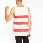 Lobster Newport Stripe Tank // Red + White (XS)