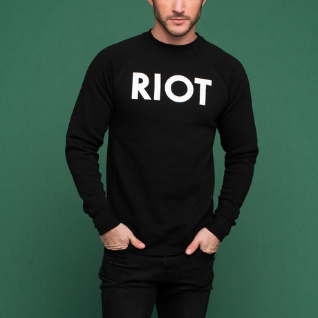 Riot Unisex Sweatshirt // Black (XS)