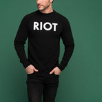 Riot Unisex Sweatshirt // Black (XS)