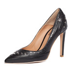 Love Moschino // Hearted Studded Heel // Black (IT: 40)