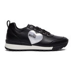 Leather Lace-Up Sneaker // Black + White (IT: 38)