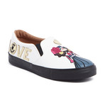Love Moschino // Leather Slip-On Love Sneaker // White (IT: 37)