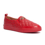 Leather Quilted Slip-On // Red (IT: 37)