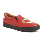 Leather Heart Slip-On // Red (IT: 38)