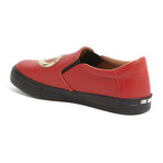 Leather Heart Slip-On // Red (IT: 41)