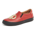 Leather Heart Slip-On // Red (IT: 39)