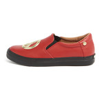 Leather Heart Slip-On // Red (IT: 36)