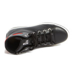 Leather Lace-Up Heart Sneaker // Black + Red (IT: 35)