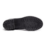 Block Heel Leather Boot // Black + Silver (IT: 36)