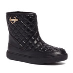Quilted Leather Boot // Black (IT: 35)