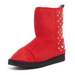 Suede Ankle Boot // Red (IT: 38)