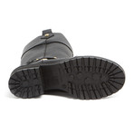 Leather Chunky Heel Boot // Black (IT: 36)