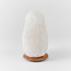 White Himalayan Salt Lamp Natural Cut // Large