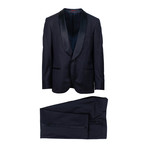 Brunello Cucinelli // Shawl One Button Tuxedo Suit // Navy Blue (Euro: 50)