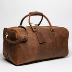 Leather Travel Bag 21" // Distressed Brown