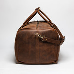 Leather Travel Bag 21" // Distressed Brown