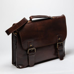 Daily Leather Messenger Bag // Antique Brown