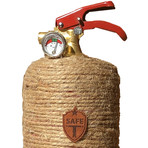One-of-a-kind Designer Fire Extinguisher // Hemp