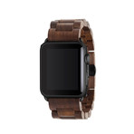 EcoStrap // Wooden Apple Watch Band // Walnut + Black (Apple Watch 1-4 (38mm/40mm))