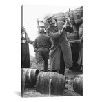 Destroying Barrels Of Beer // American Photographer (12"W x 18"H x 0.75"D)