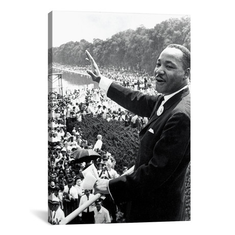 Martin Luther King Jr. Giving A Speech At The Lincoln Memori // Globe Photos, Inc.