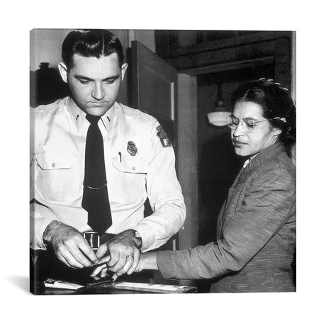 Rosa Parks Being Fingerprinted // Movie Star News (18"W x 18"H x 0.75"D)